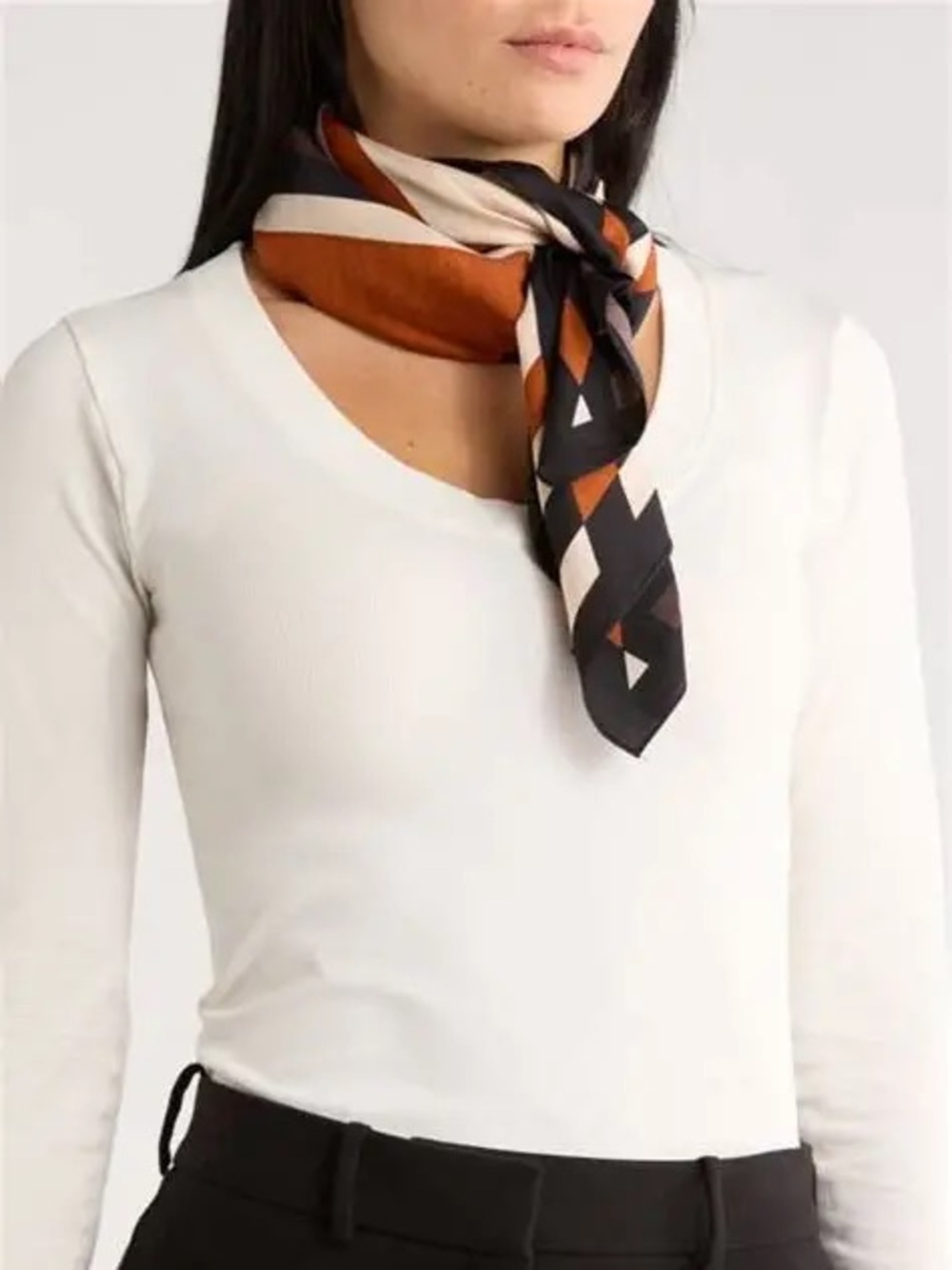 BCBG Geometric Print Scarf